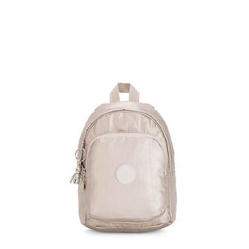 Kipling Delia Compact Metallic Convertible Ryggsäck Beige | SE 1657TC